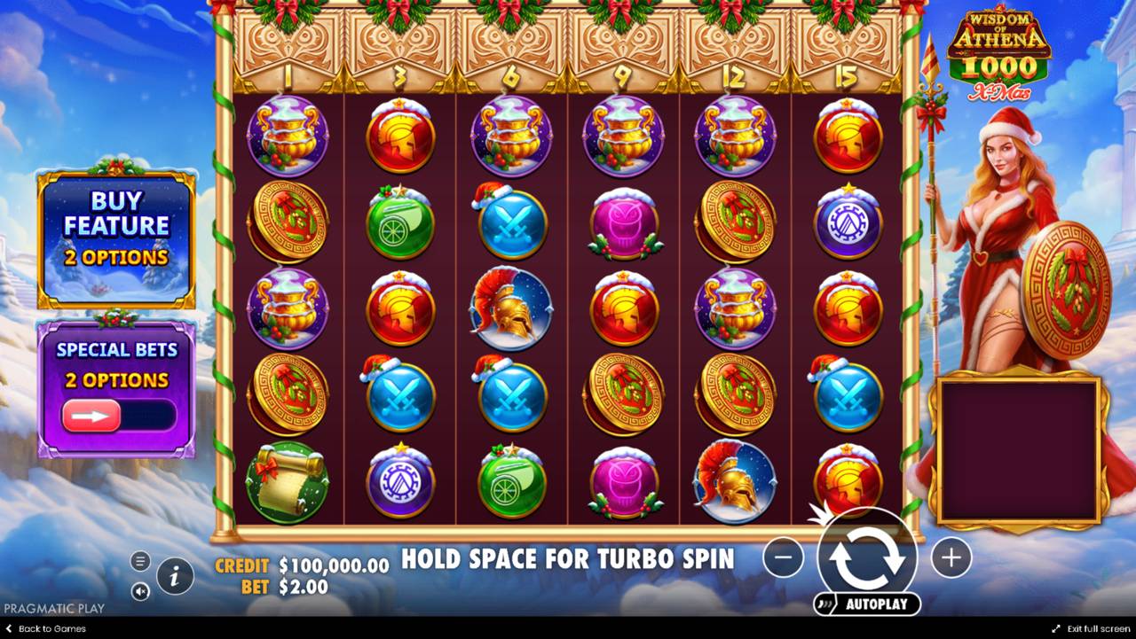 Wisdom Of Athena 1000 Xmas (Pragmatic Play) Image 2